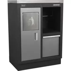 Image of Multifunction Modular Garage Cabinet - 680 460 x 910mm - Aluminium Handles
