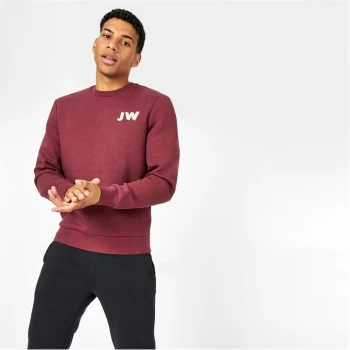 image of Jack Wills Hatton JW Crew Neck Sweatshirt - Damson