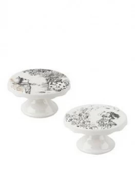 image of V&A Alice In Wonderland Set Of 2 Mini Cake Pedestals