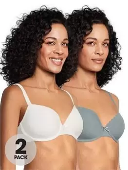 Image of DORINA Lila Light Padded Demi Bra (2 Pack) - Multi, Size 32D, Women
