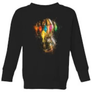 image of Avengers Endgame Infinity Gauntlet Warlord Kids Sweatshirt - Black - 11-12 Years