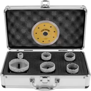 Image of Vevor Diamond Drill Bits Hole Saw Set 4/5"-2-3/5" 6pcs Tile Ceramic Porcelain