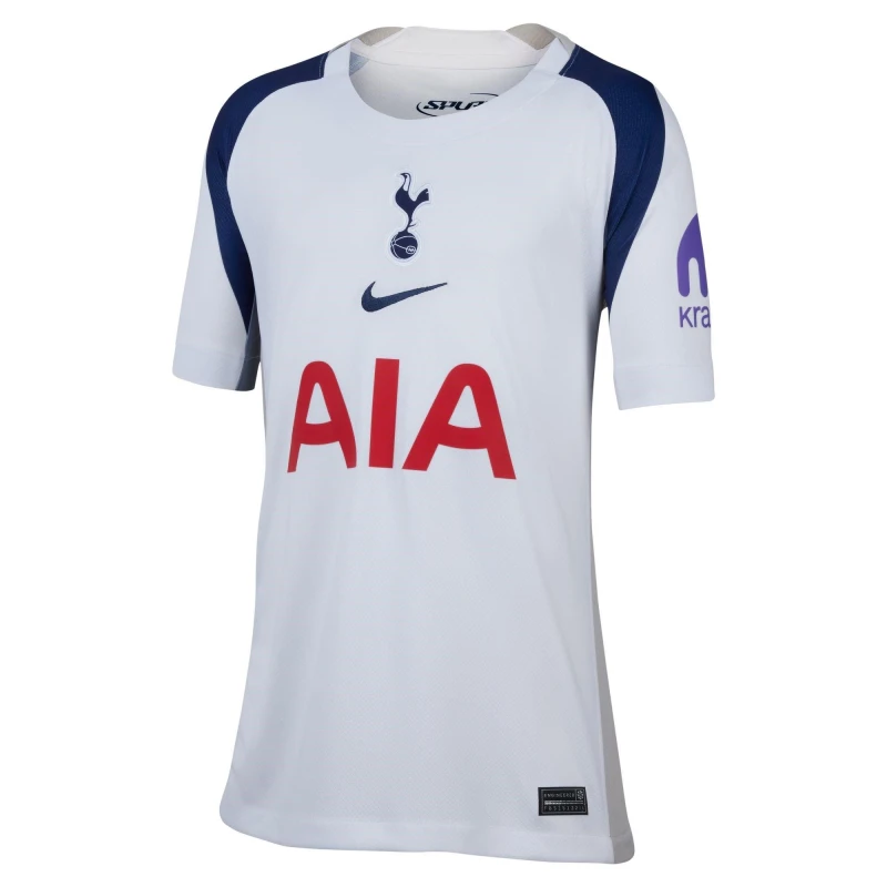 Image of Nike Tottenham Hotspur Home Shirt 2025 2026 Juniors White male 7-8 (S)