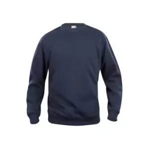 Image of Clique Unisex Adult Basic Round Neck Sweatshirt (XL) (Dark Navy)