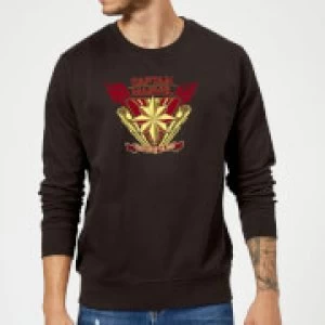 image of Captain Marvel Protector Of The Skies Sweatshirt - Black