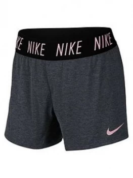 Nike Girls Nk Dry Short Trophy 4in, Grey, Size S