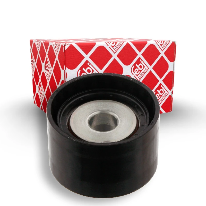 Image of FEBI BILSTEIN 33463 Idler Pulley Plastic Deflection/Guide Pulley,v-ribbed belt (312)