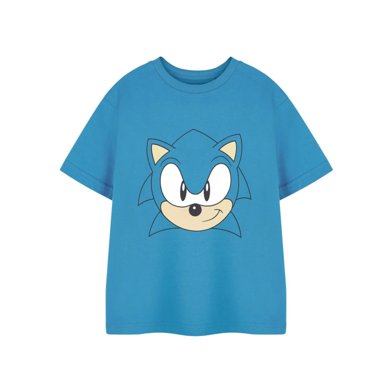 Image of Sonic the Hedgehog Short Sleeved T-Shirt Blue