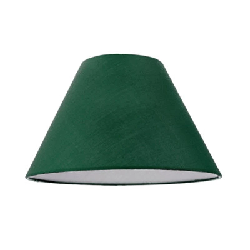 Image of Happy Homewares 10" Forest Green Cotton Coolie Lampshade For Table Lamp Or Pendant