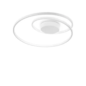 Image of Oz LED Decorative Swirl Integrated LED Semi Flush Light White, 3000K