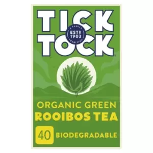 image of Tick Tock Organic Rooibos Green Tea Bags, 72g