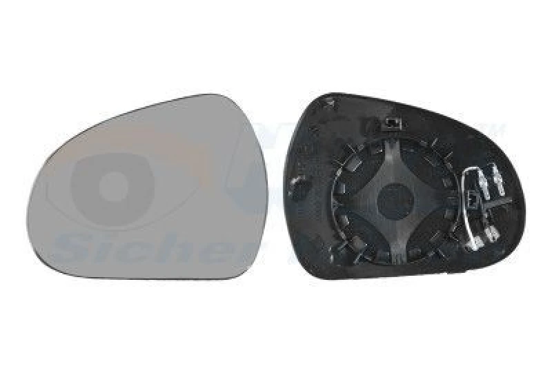 Image of VAN WEZEL Wing mirror glass VAN WEZEL 4042837