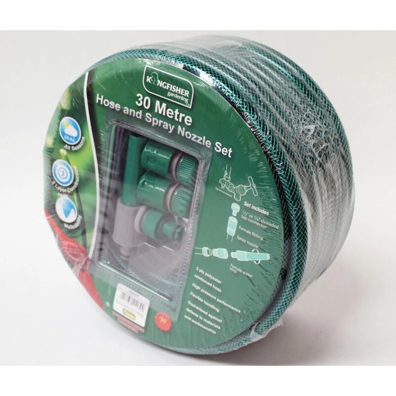 Image of Kingfisher 30m Hose And Spray Nozzle Set 430SNSX