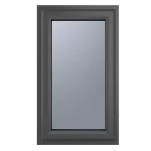 Image of Crystal uPVC Window A Rated Right Hand Side Hung 610mm x 1040mm Obscure Glazing - Grey