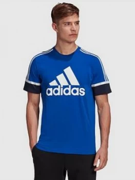 Image of Adidas Osr Colourblock T-Shirt - Blue