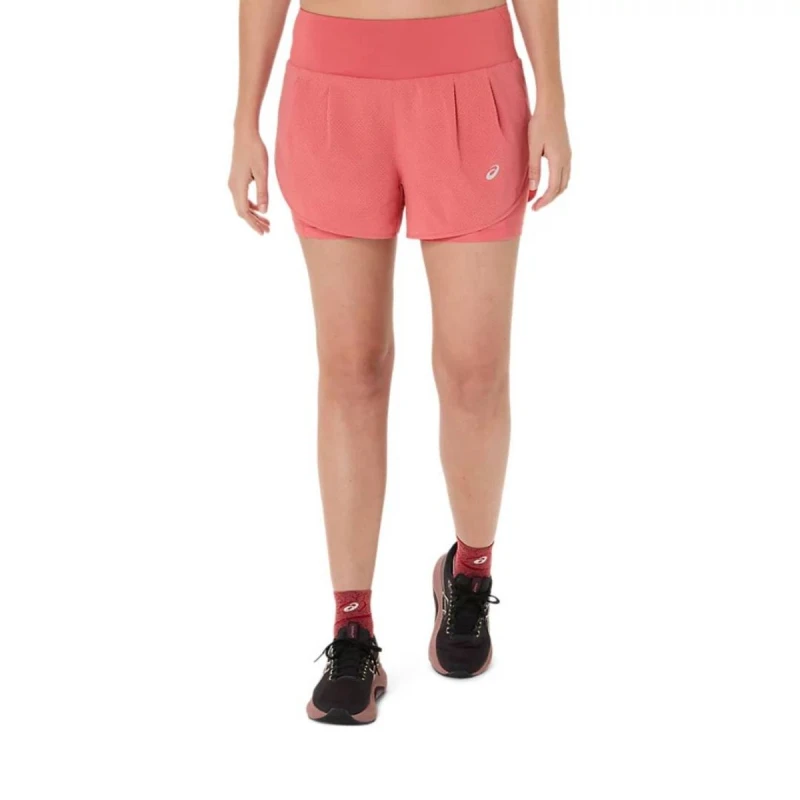 Image of Asics Road 2-N-1 3.5IN Short Pink Women, Size XS.