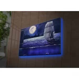 Image of 4570DACT-67 Multicolor Decorative LED Lighted Canvas Painting