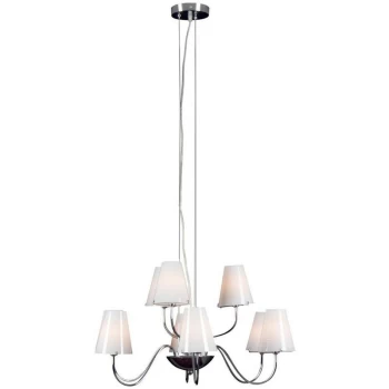 image of Linea Verdace Lighting - Linea Verdace Cone 9 Light Multi Arm Pendant Ceiling Light Chrome