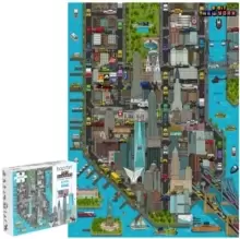 Image of Bopster 8-Bit Pixel Jigsaw Puzzle New York