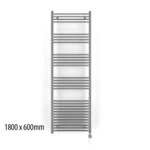 Image of Terma Leo 1200 x 500 300W MEG Electric Towel Rail - Chrome