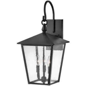 image of Elstead Hinkley Huntersfield Outdoor Wall Lantern Black, IP44