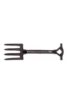 image of Wall Mounted Cast Iron Garden Fork Thermometer