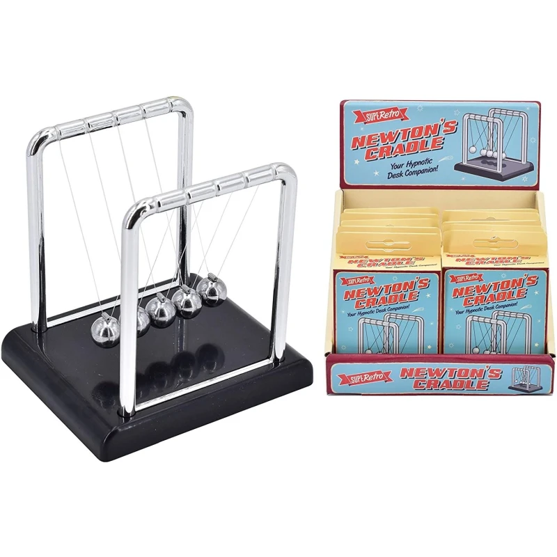 Image of Superetro SuperRetro Newton's Cradle Your Desk Companion Multi unisex
