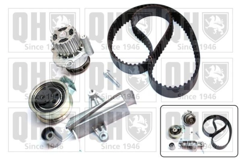 Image of QUINTON HAZELL Water pump and timing belt kit QUINTON HAZELL QBPK8140