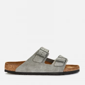 image of Birkenstock Mens Arizona Nubuck Double Strap Sandals - Whale Grey - EU 42/UK 8