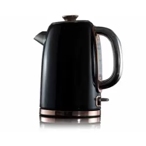 Image of Tower Rose Gold Edition Stainless Steel Jug Kettle 1.7L, black