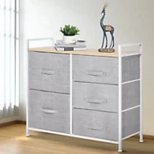 Image of HOMCOM Cabinet 850-126 770 x 830 x 290 mm Grey
