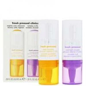 Image of Clinique Moisturisers Fresh Pressed Clinical Daily and Overnight Boosters with Pure Vitamin C 10% + A (Retinol) 8.5ml and 6ml