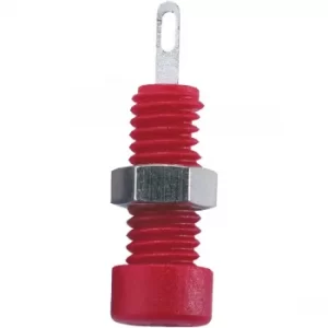 image of SKS Hirschmann 935 980-191 2mm MBI 1 Au Insulated Socket 6A Red