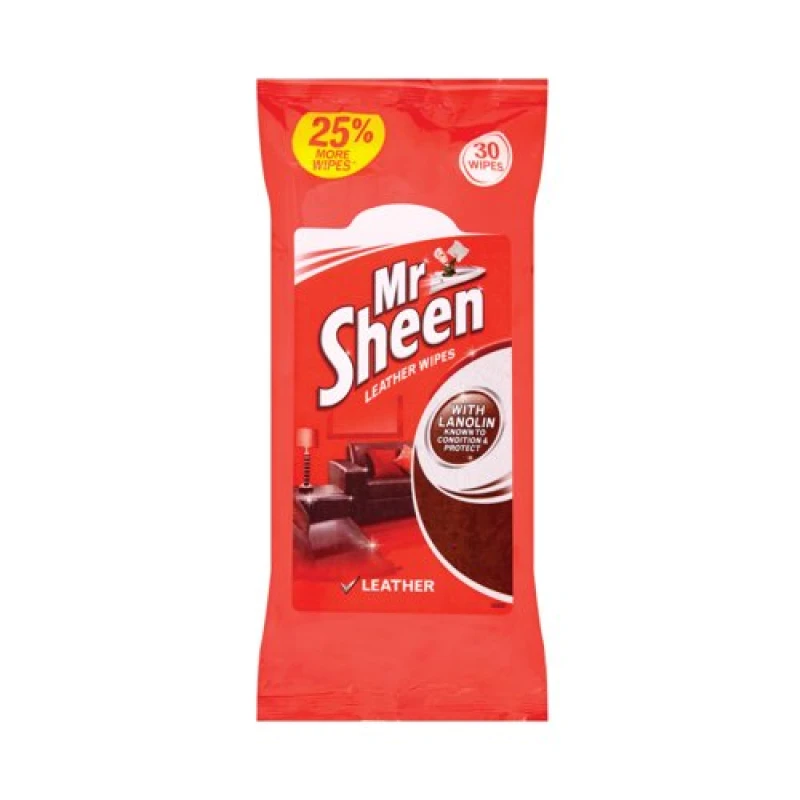 Image of Mr Sheen Mr Sheen Leather Wipes x30 Wipes (Pack of 10) 331574 331574
