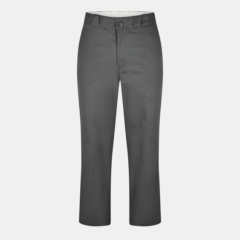 Image of Dickies Mens Straight Leg Trousers Charcoal Grey male Small