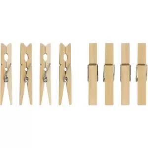 image of Elliott Birchwood Pegs, 36 Pack, Cream