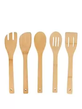 image of Natural Elements 5 Piece Bamboo Utensil Set