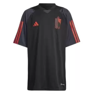 Image of 2022-2023 Belgium Training Jersey (Black) - Kids