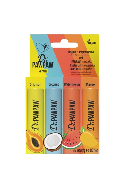 Image of Debenhams Debenhams Original & Tropical Balms Multipack 4 x 4g multi 4G Unisex 5061025482108