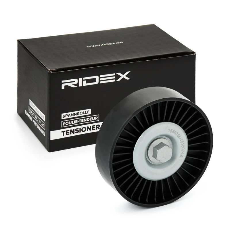 Image of Deflection / guide pulley, V-ribbed belt RIDEX 312D0105