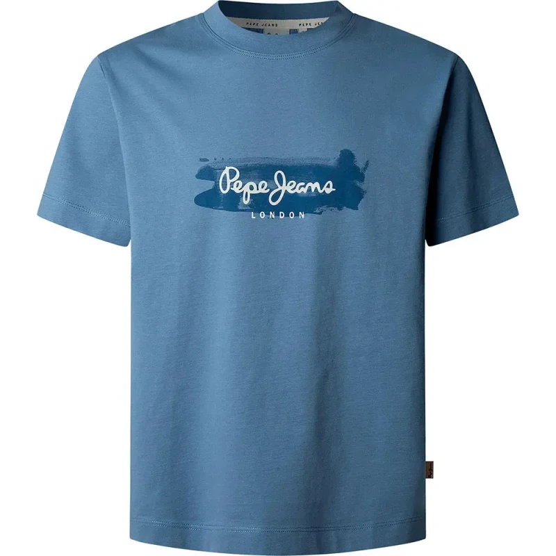 Image of Pepe Jeans T-Shirt Pepe Jeans Picthon Bleu Unisex XS