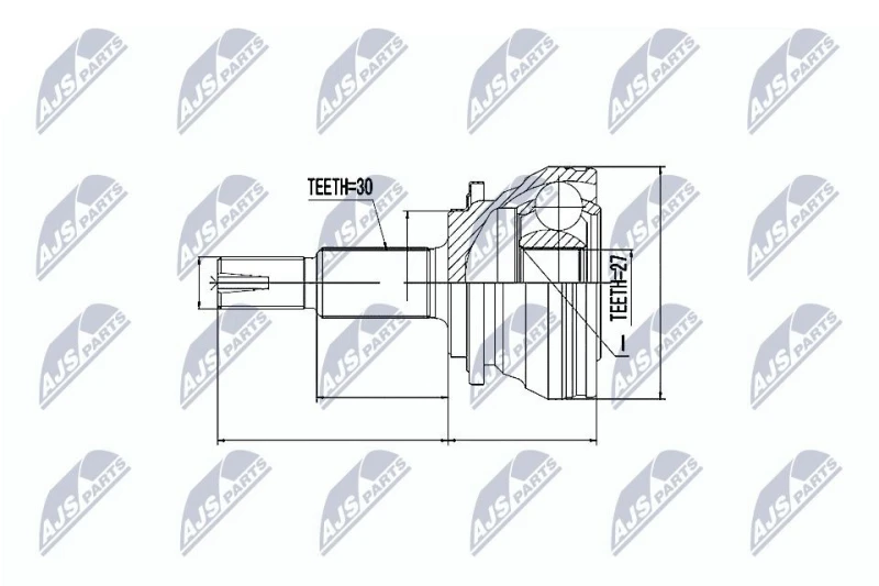 Image of NTY CV joint kit NTY NPZ-TY-063