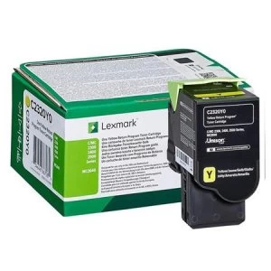 image of Lexmark C2320Y0 Yellow Laser Toner Ink Cartridge