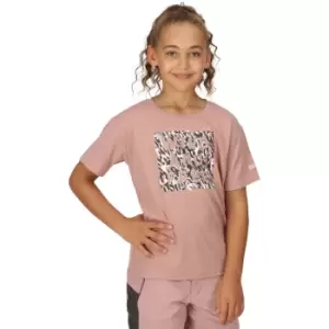 Image of Regatta Girls Alvarado VII Quick Dry Graphic T Shirt 11-12 Years - Chest 75-79cm (Height 146-152cm)