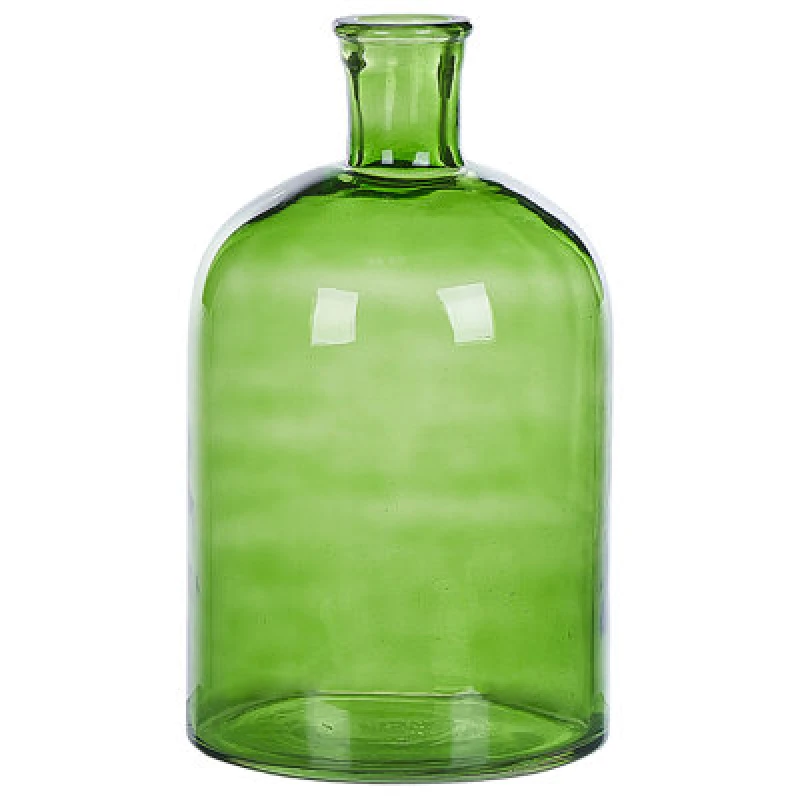 Image of Beliani Decorative Vase Pulao Glass 31cm Green
