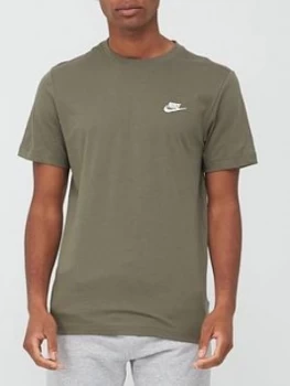 image of Nike Small Futura Club T-Shirt - Khaki