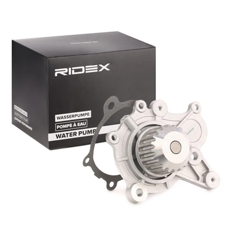 Image of RIDEX 1260W0041 Water pump Number of Teeth: 20, with belt pulley, with gear, with gasket/seal Water Pump (1260)