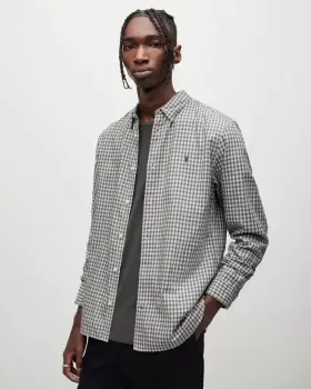 Image of AllSaints Varmo Checked Shirt