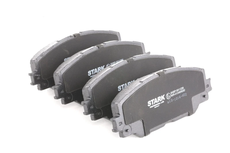 Image of STARK SKBP-0011238 Brake pad set Front Axle, excl. wear warning contact, without accessories Brake Pad Set,disc brake (402)