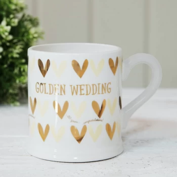 Image of Quicksilver Mug with Foil - Golden Wedding